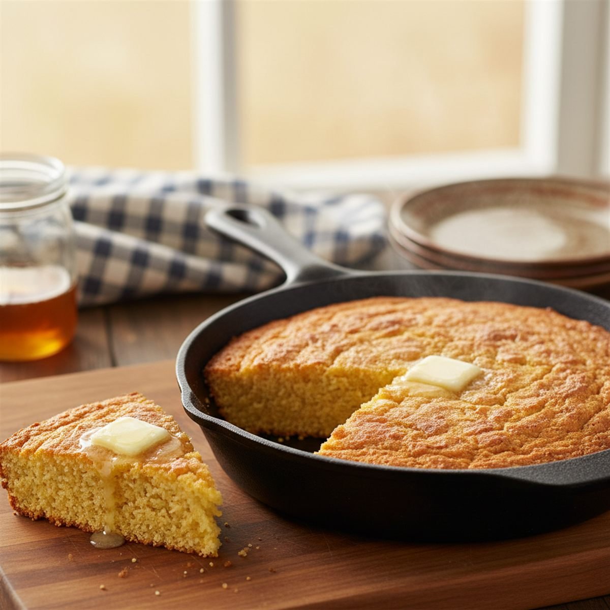 Easy Homemade Cornbread (Moist, Sweet & Golden)