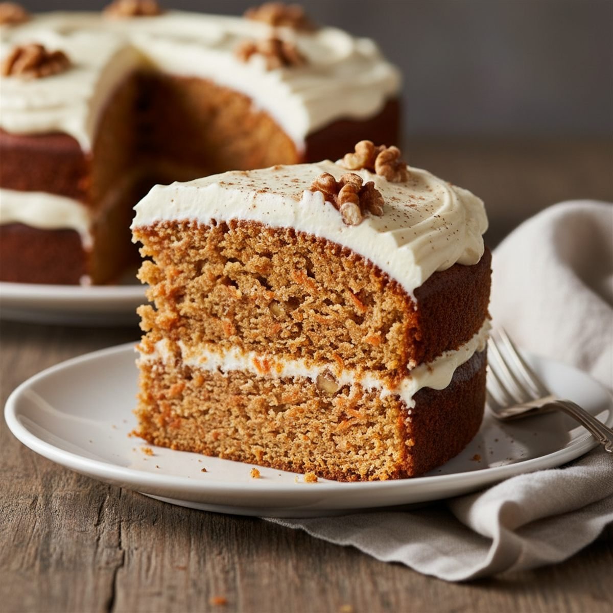Easy Carrot Cake (Moist, With Cream Cheese Frosting)